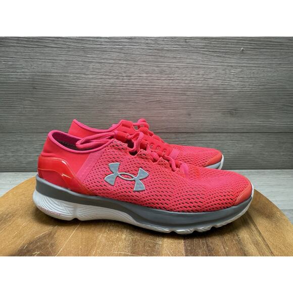Under Armour Speedform Apollo 2 Shoes Pink Gray Running Sneakers Women’s 6 - Picture 1 of 11